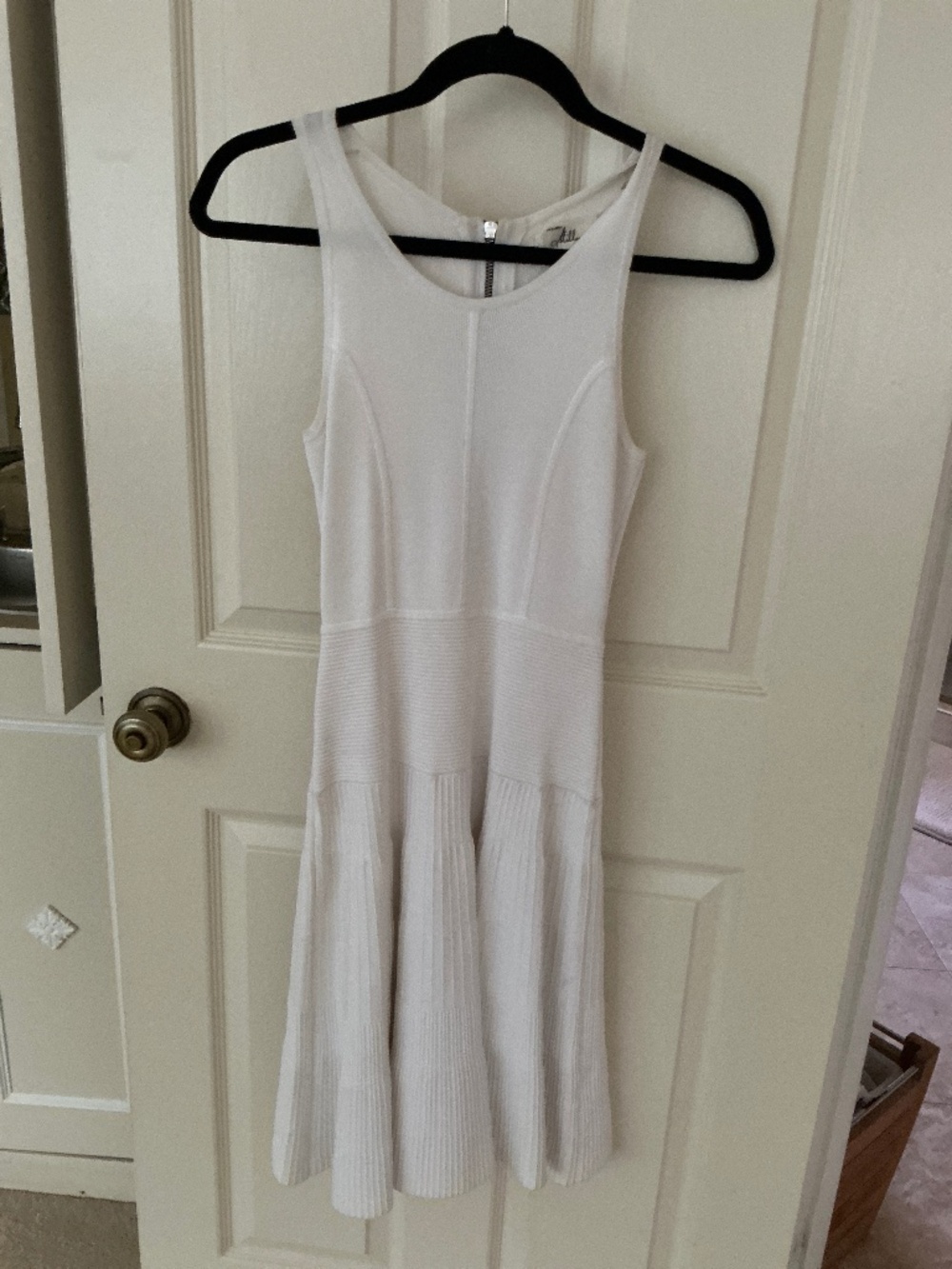 Milly white scoop neck dress, size p